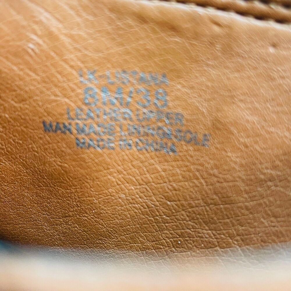 LUCKY BRAND Listana Brown Suede Open Toe Sandal Boot Size 8 - Picture 7 of 9